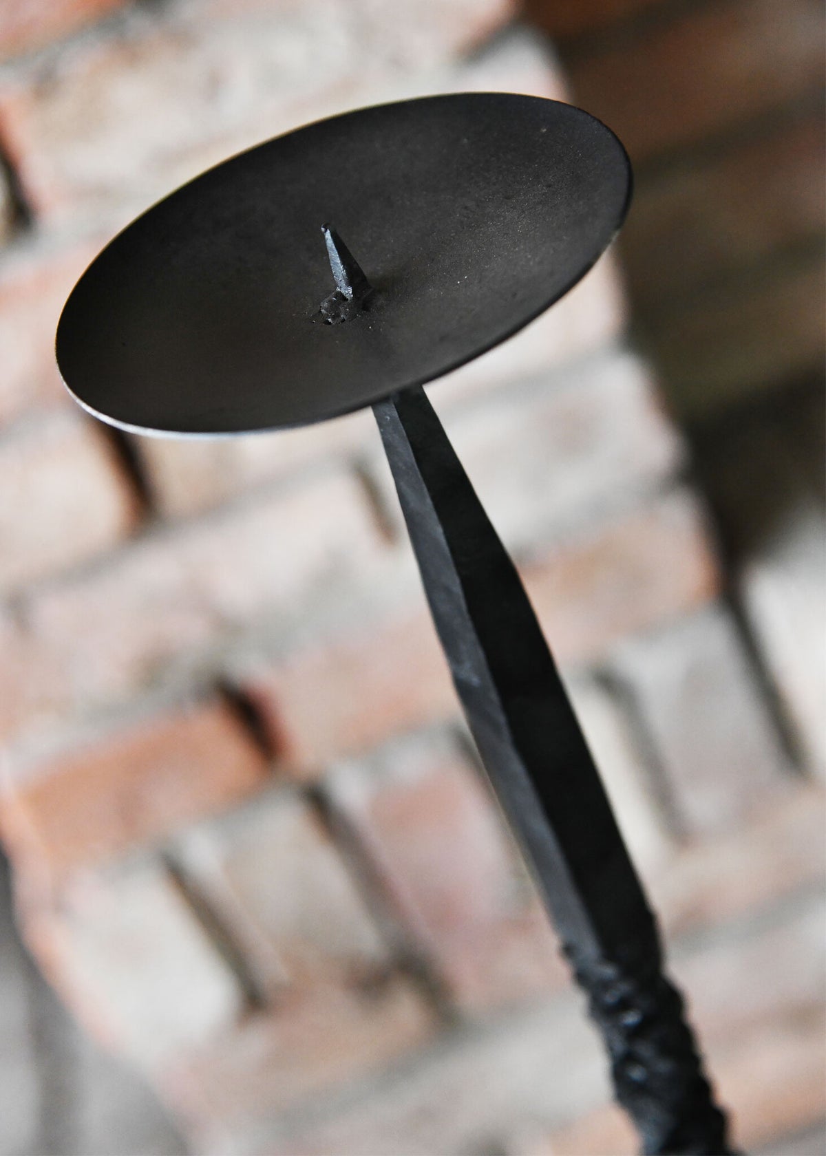 Portavelas forjado a mano