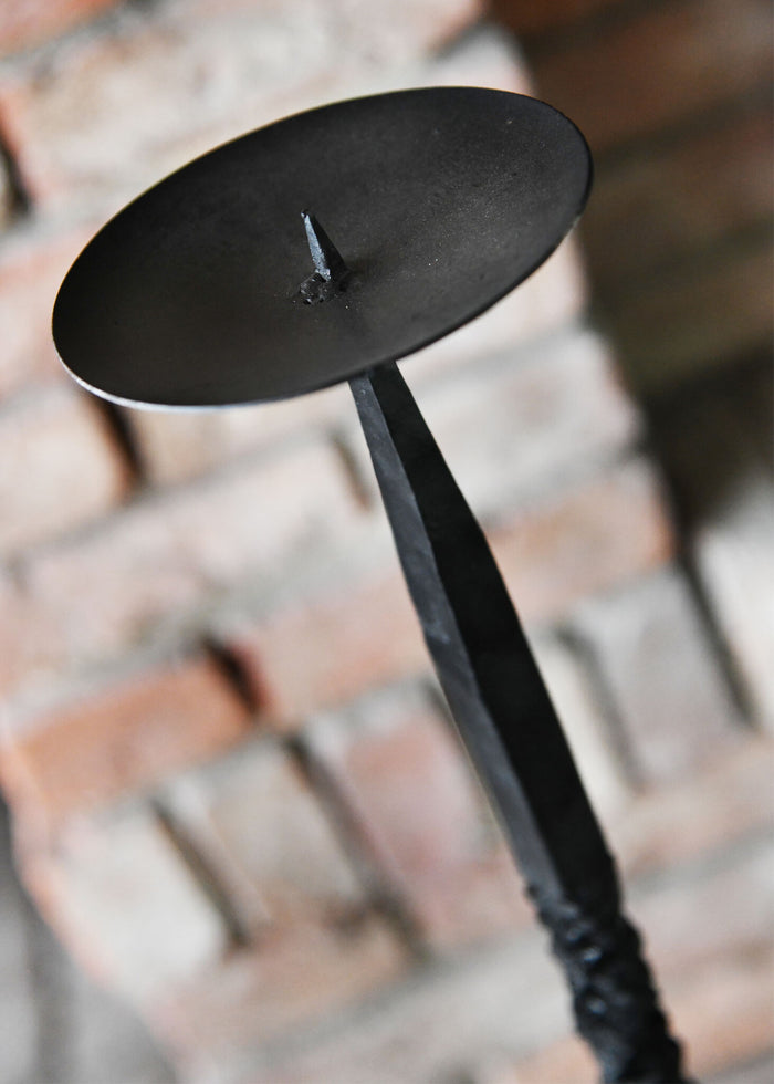 Portavelas forjado a mano