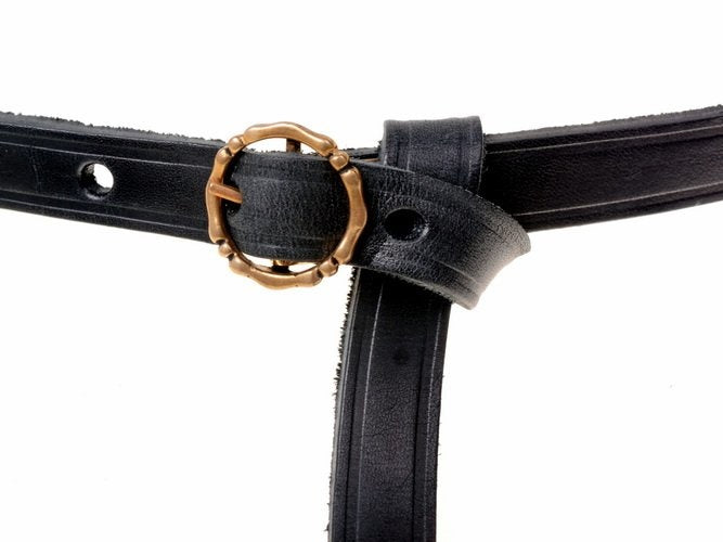 15. århundredes bælte Anjou, sort, 150 cm