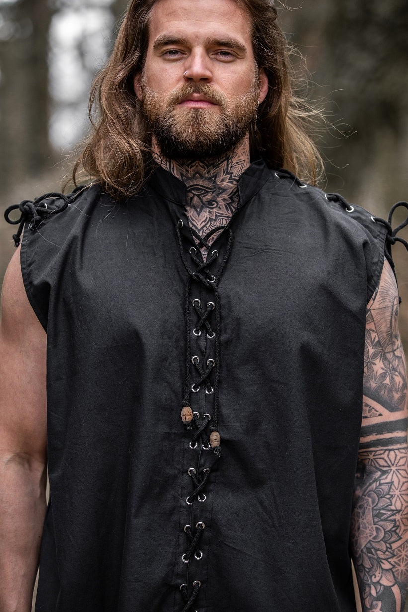 Mouwloos shirt Ott, zwart
