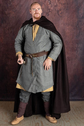 Mantello Hibernus, marrone, misto lana