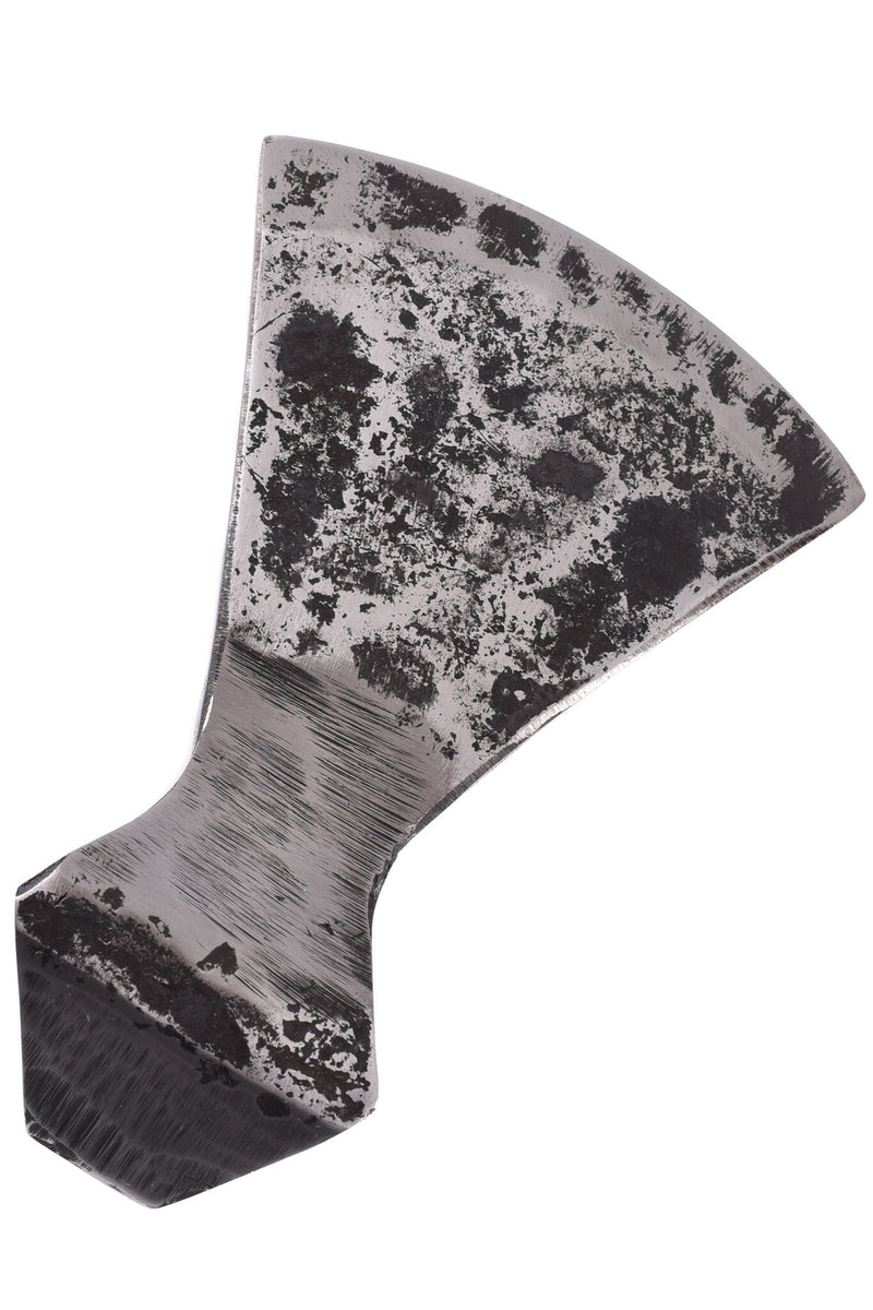 Hand-forged axe head, old, blunt (battle-ready)