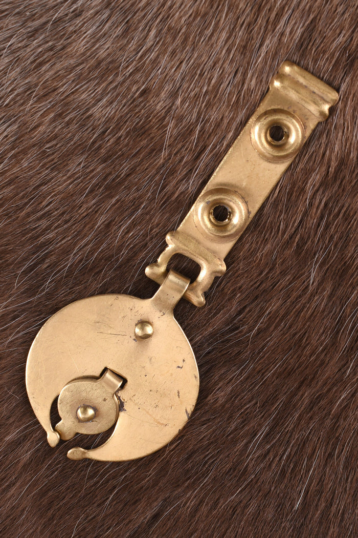 Gedecoreerd riemeinde voor Romeinse riemen