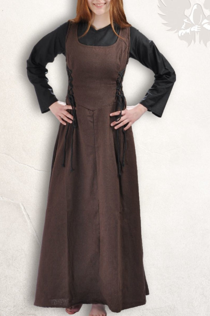 Medieval surcot Uma, brown