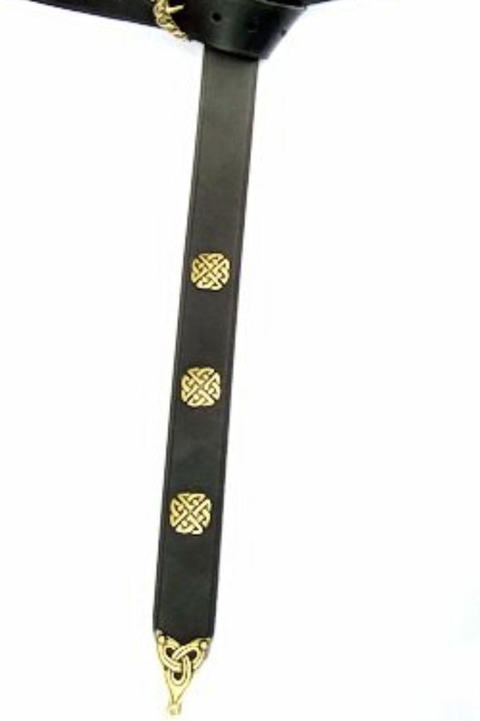 Belt Borre style deluxe, black, 165 cm