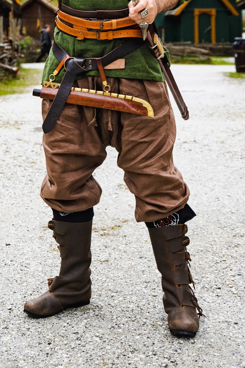 Leinen Wikingerhose Odin, braun
