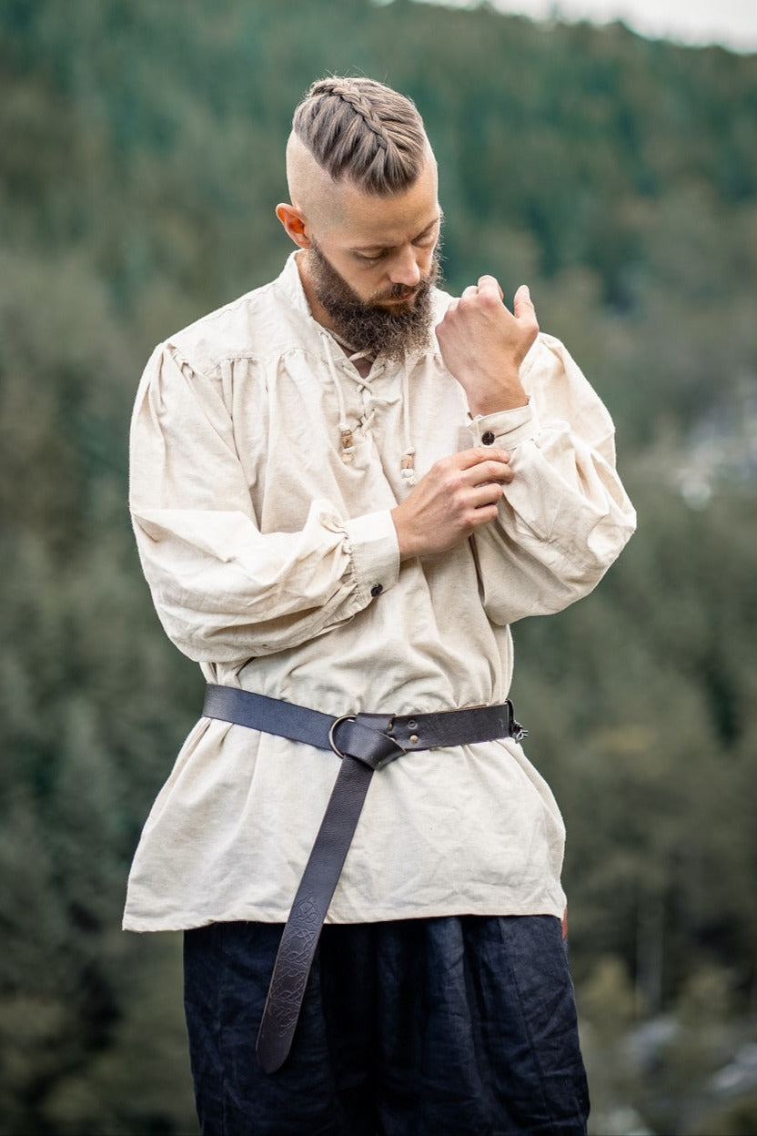 Middelalderlig skjorte, creme