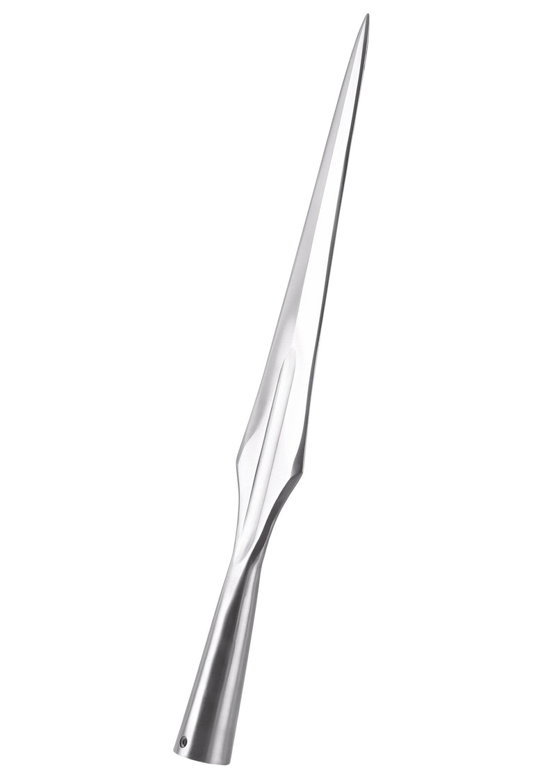 Middelalderlig spydspids med blodrille, ca. 43,5 cm, semi-skarp