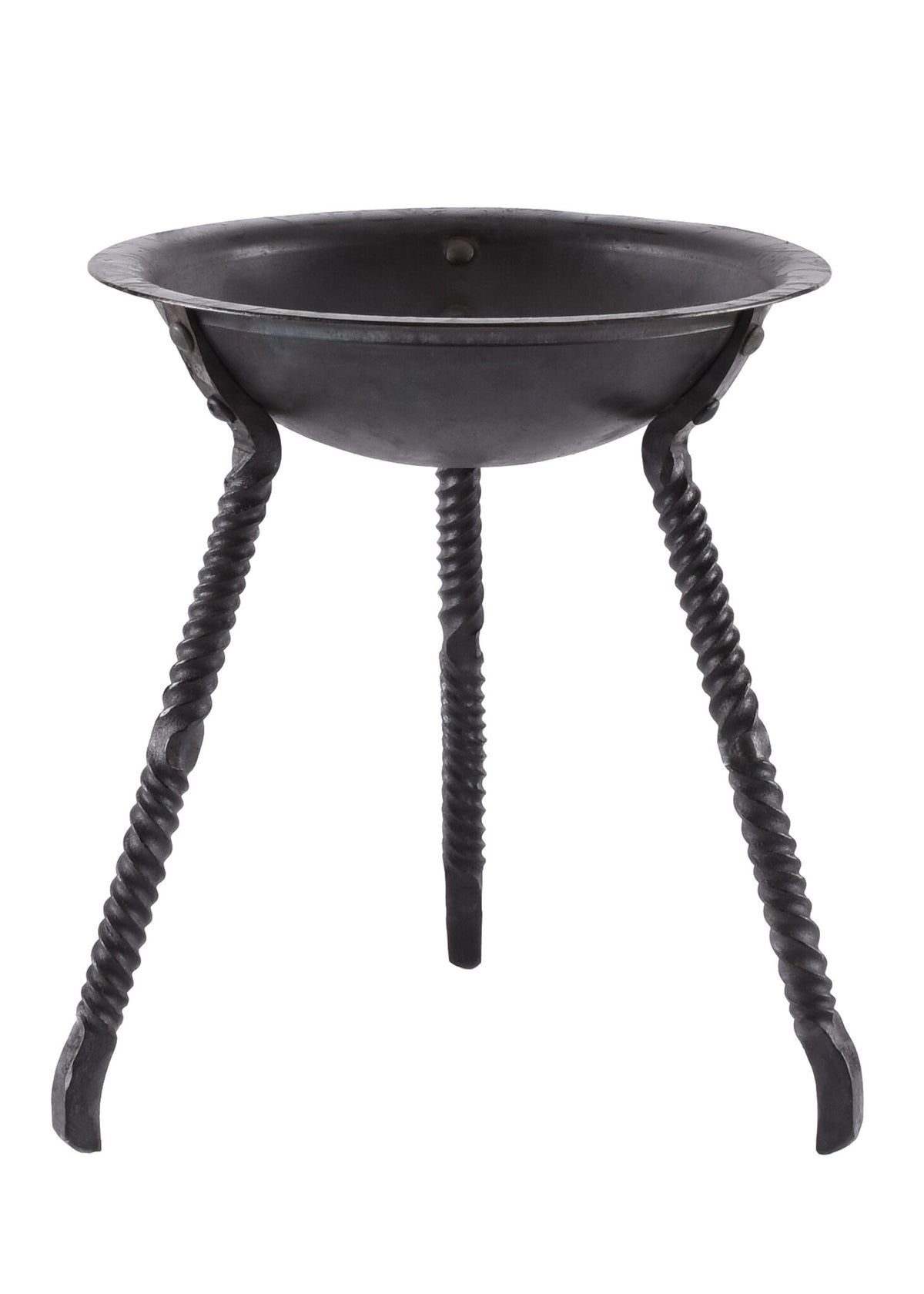 Małe palenisko ogrodowe na nogach