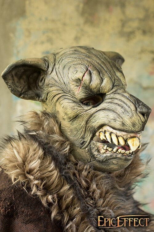 LARP-gnavermaske, brun