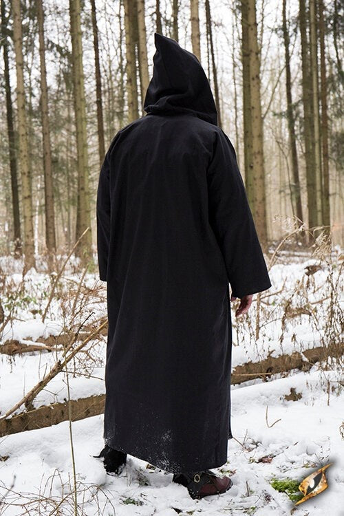 Tovenaarsgewaad zwart-zilver