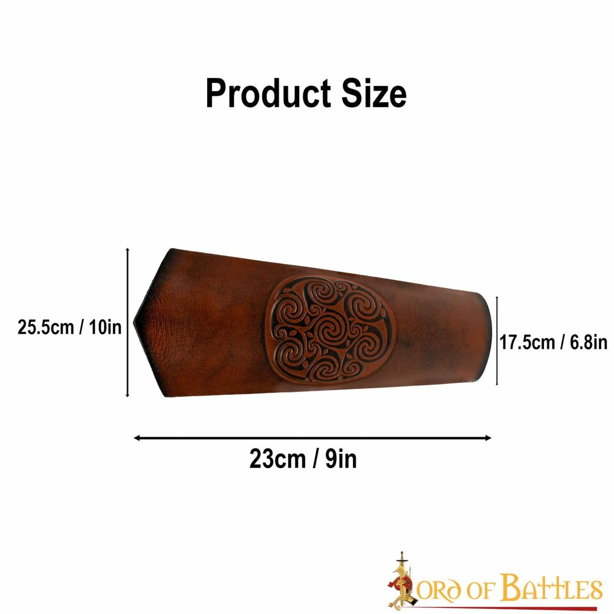 Leren bracers Ingalvur, lang