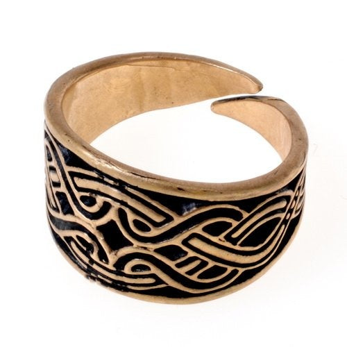Magyarische ring met knoopmotief, brons