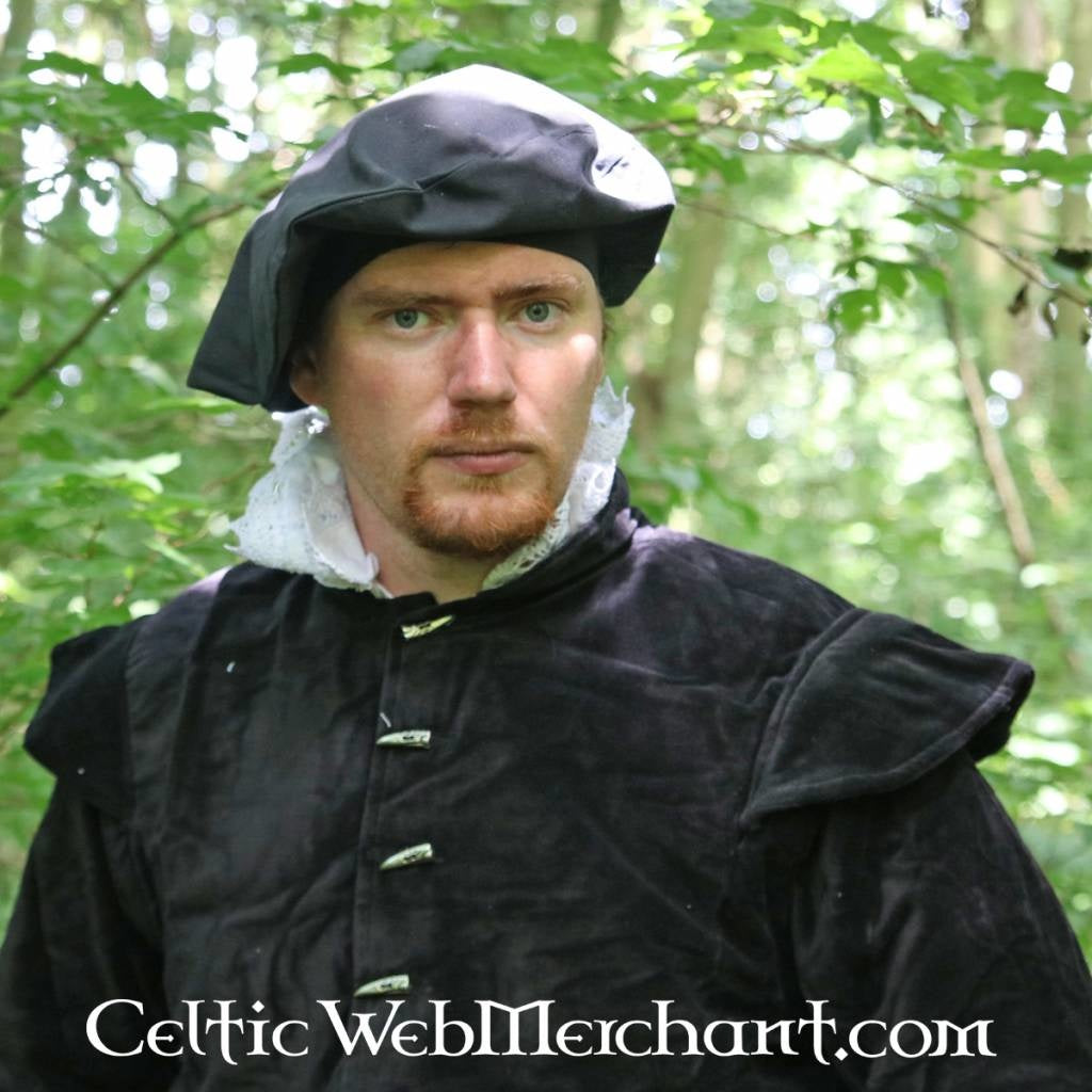 Beret Baldric, black, wool mix