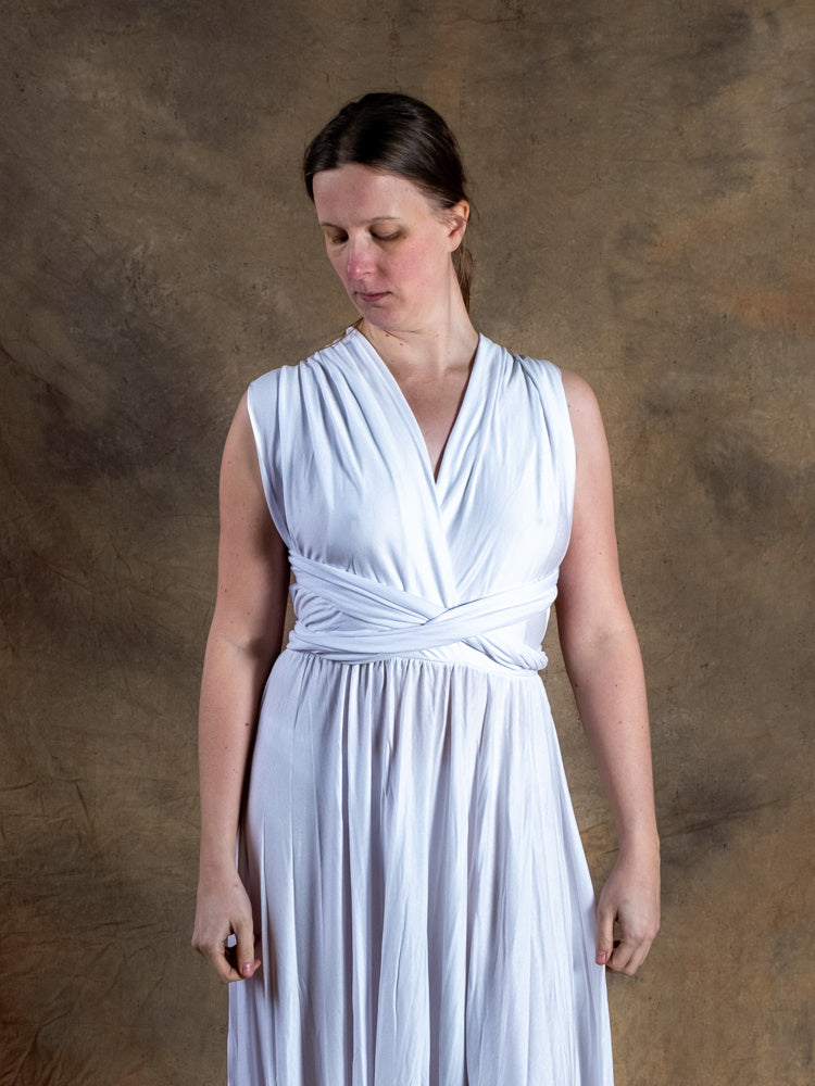 Gudindekjole Afrodite, hvid