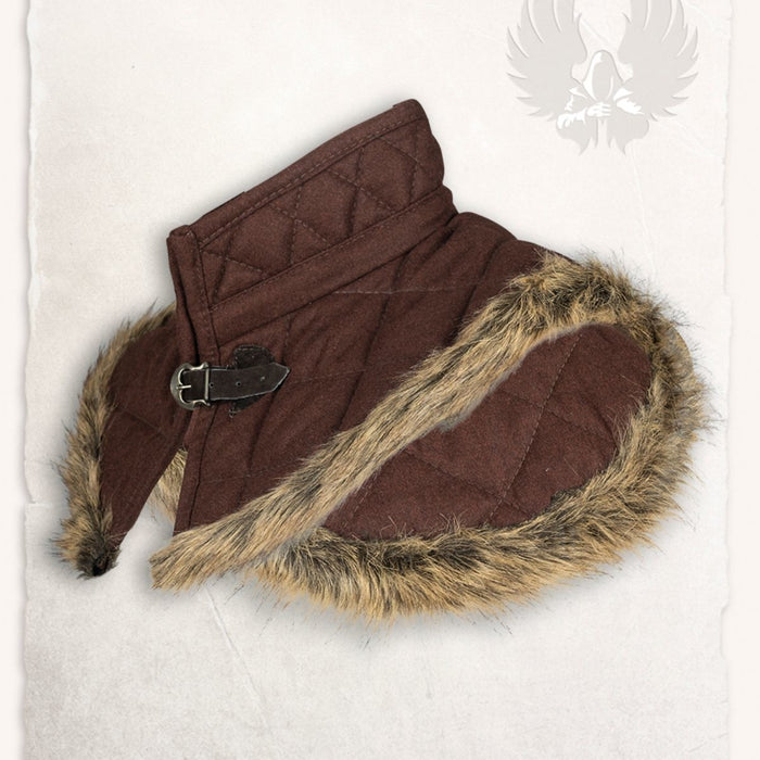 Colletto in gambeson Nimue, lana, marrone