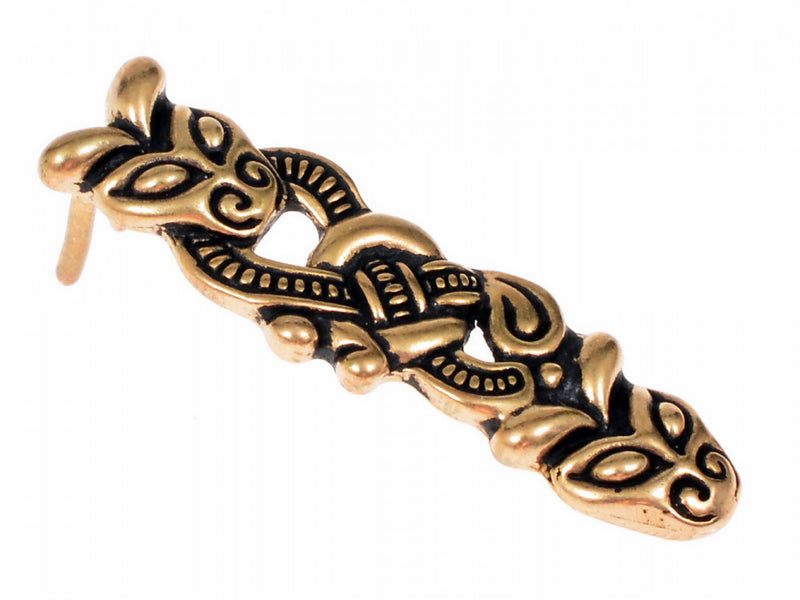Viking belt end Borre, 1 cm (bronze)