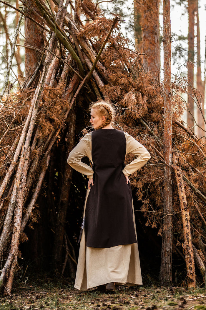 Okrycie wierzchnie Sigrid, brązowe