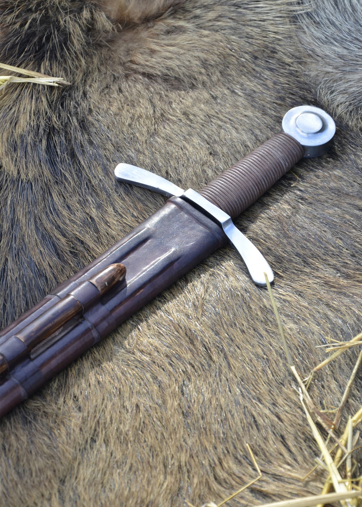 Średniowieczny miecz krzyżowca, tępy (battle-ready)