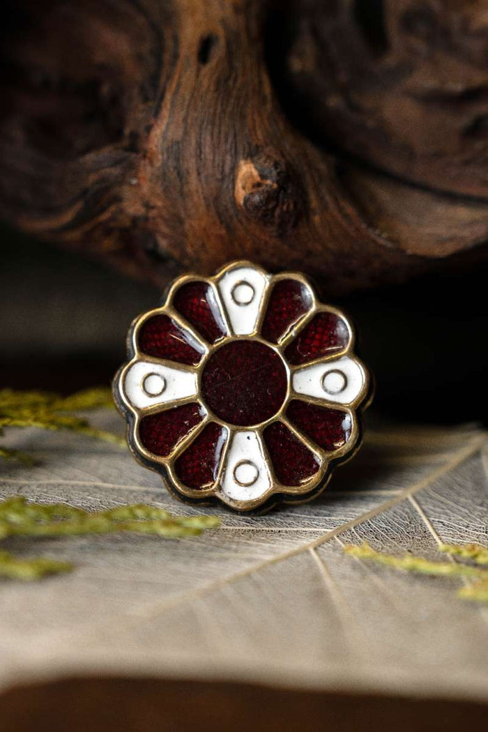 Alemannic Rosette fibula, bronze