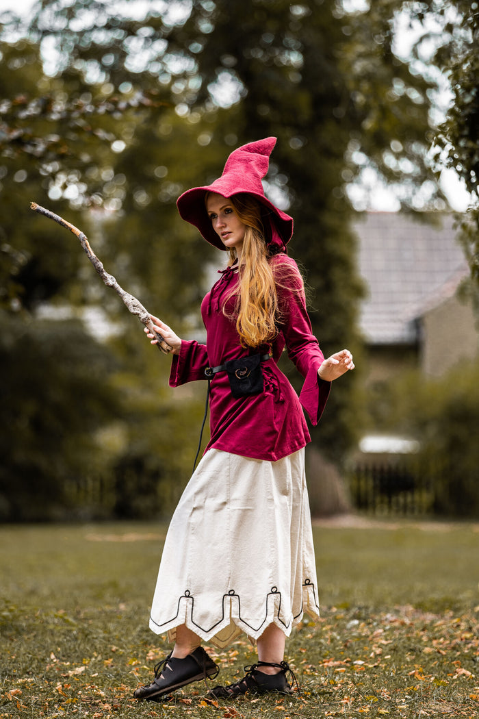 Heksenhoed, rood, wolvilt