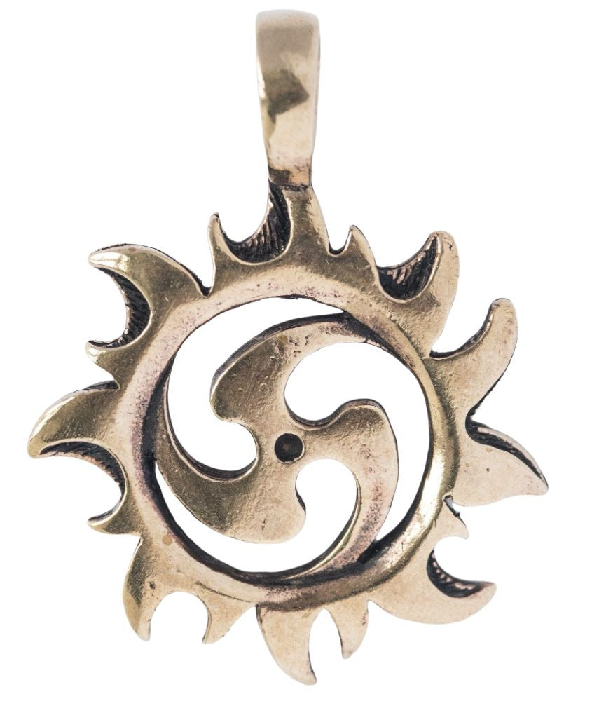 Anhänger Triskelion mit Sonne, Bronze