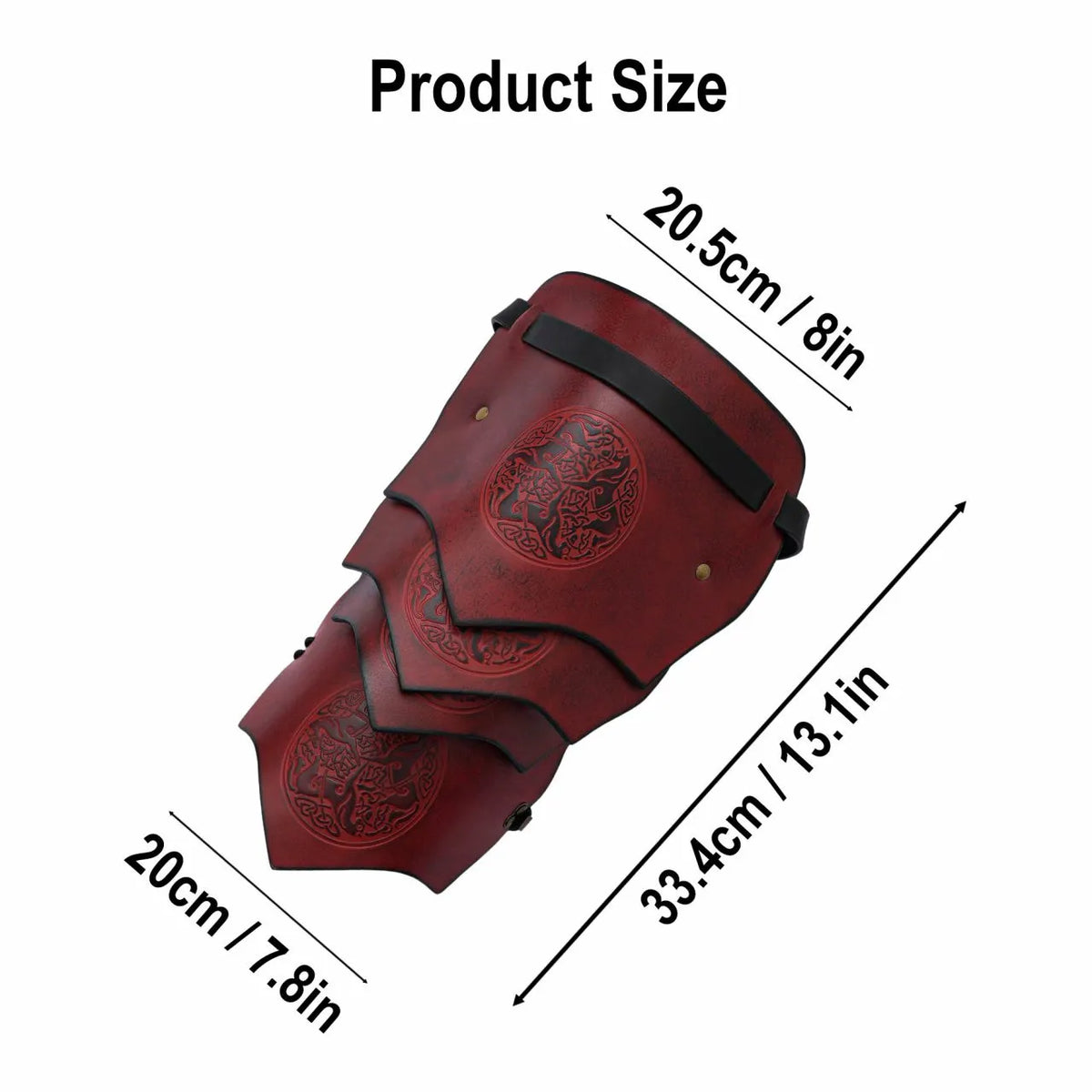 Leren pauldron Epona