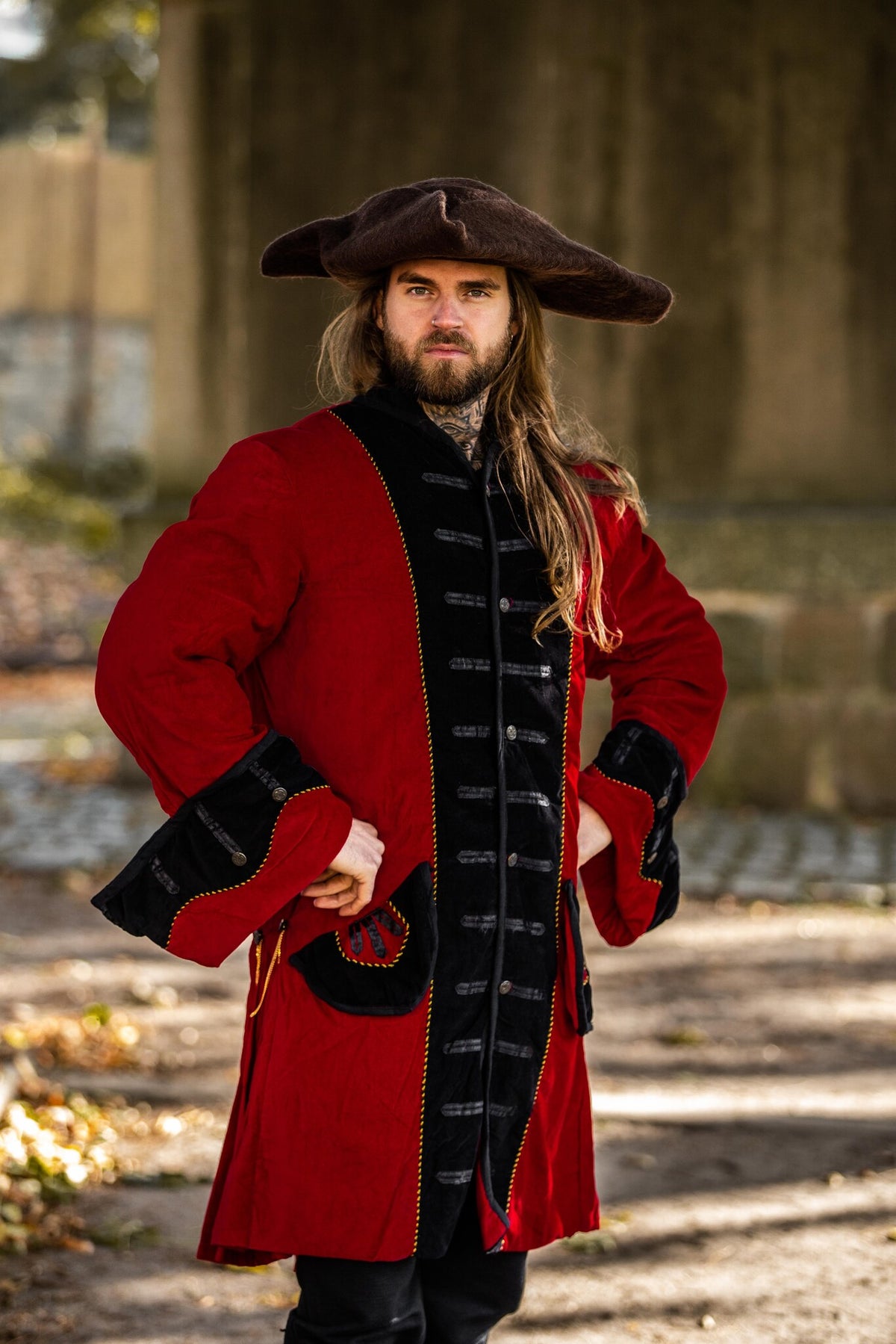 Tricorn Charles, 100 % uld, brun