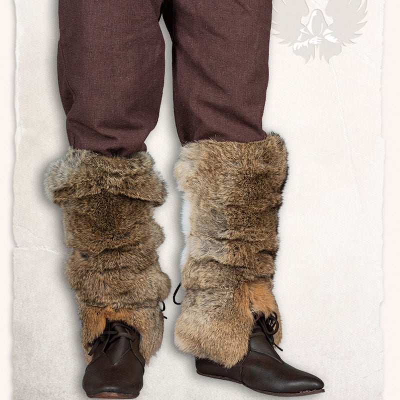 Beinstück Rollo aus Fell, braun