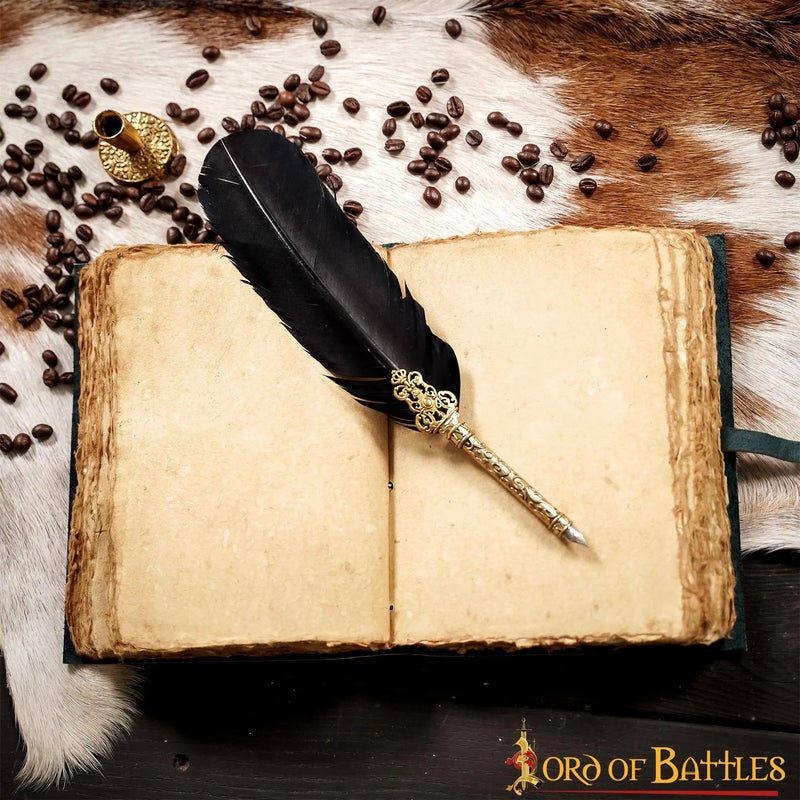 Libro de cuero fantasy, verde