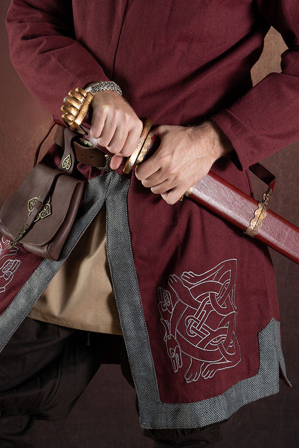 Broderad Norgaard-tunika, röd