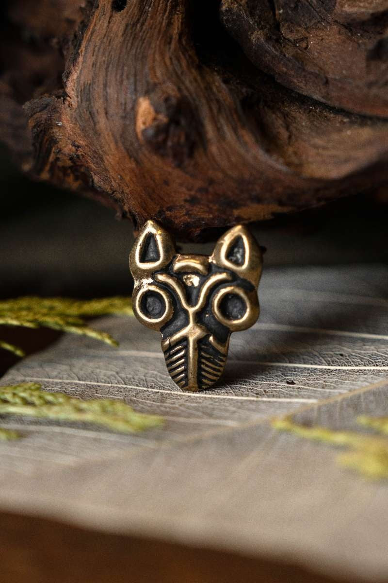 Wikinger Gürtelbeschlag Birka, Wolf