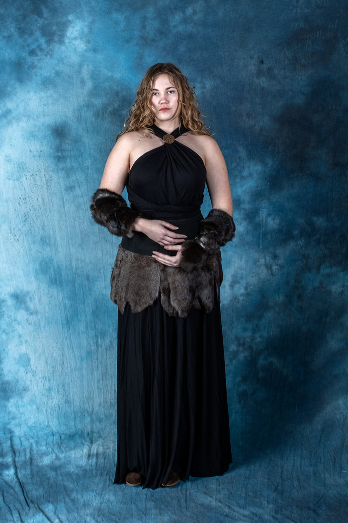 Gudinneklänning Afrodite, svart