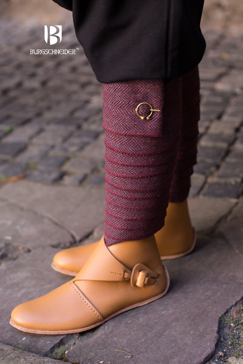 Beinwickel Asgar, bordeauxrot, Wollmischung