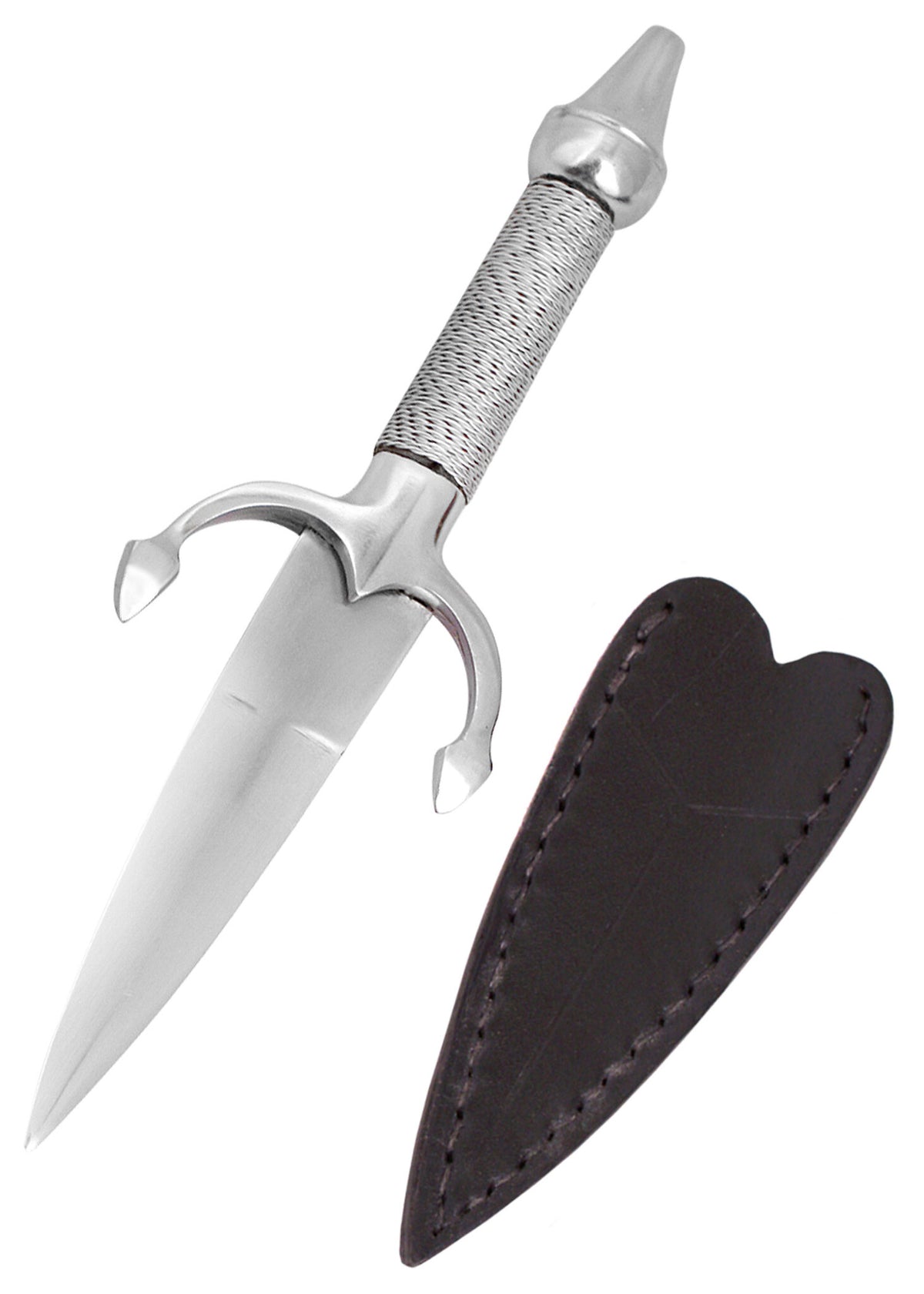 Steel ladies dagger, semi-sharp