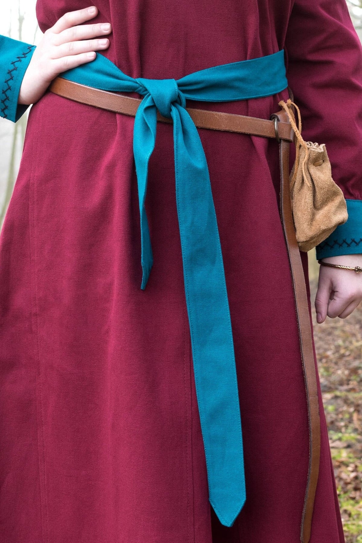 Viking dress Helga, red-blue
