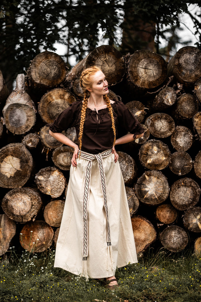 Baroque blouse Julia, bruin