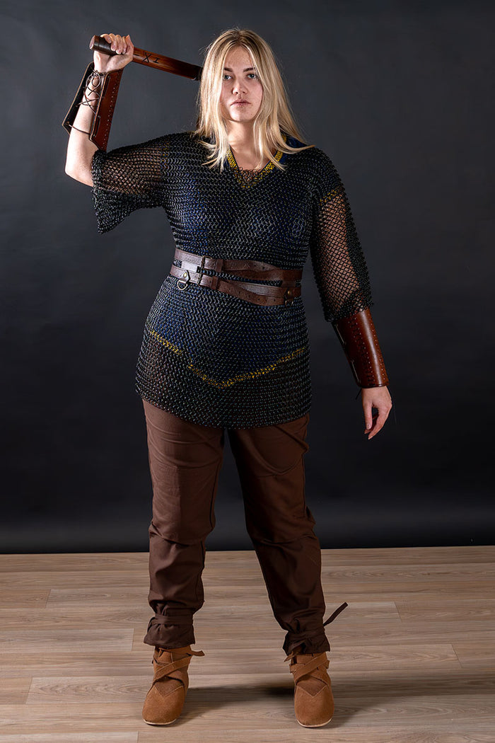 Haubergeon, czarny, nienitowany, 8 mm