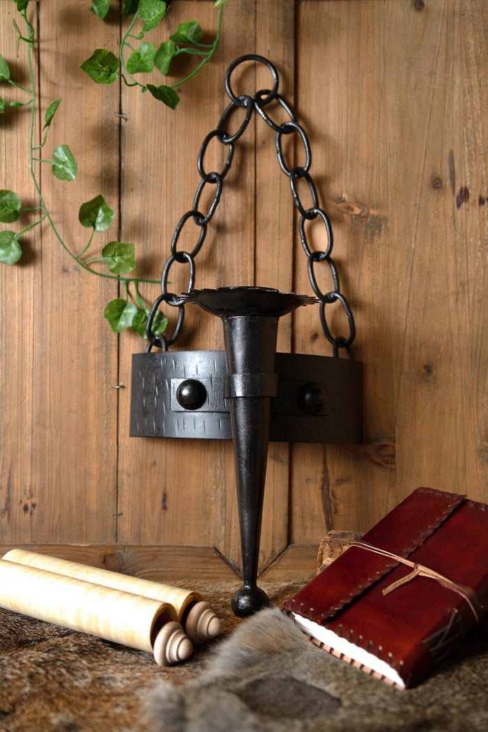 Castle candle holder