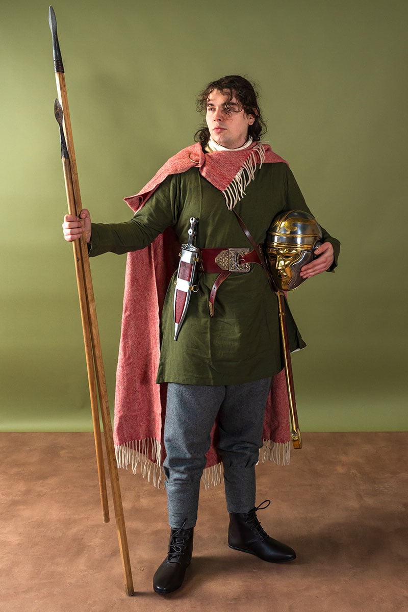 Leinen Wikingertunika Ragnar grün