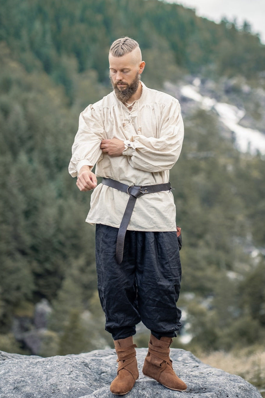 Middelalderlig skjorte, creme