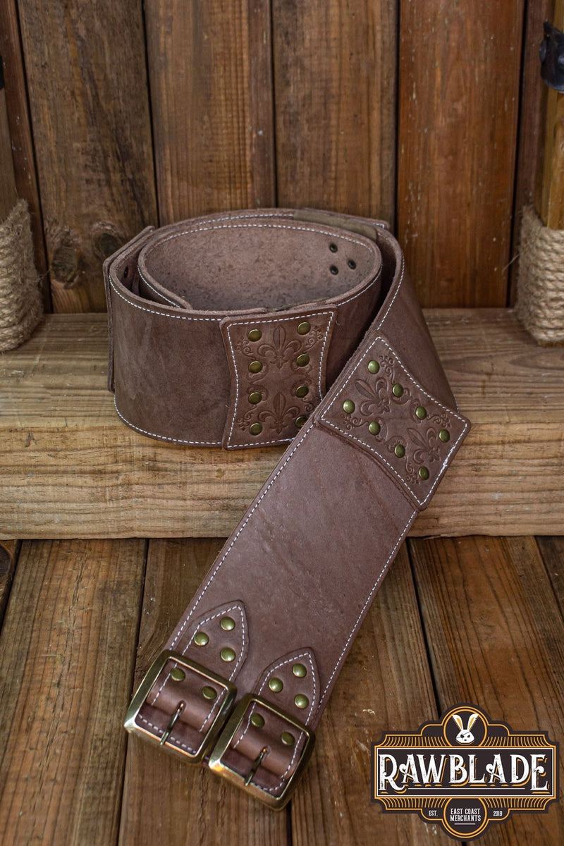 Cinturón ancho Lombard – marrón