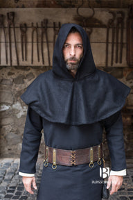 Chaperon Cucullus (black), wool mix