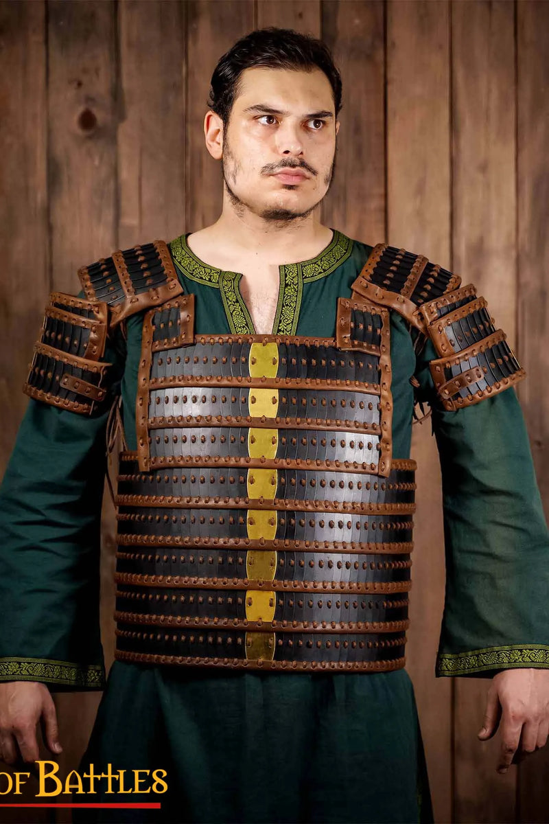 Wikinger Lamellenpanzer Visby, bronziert