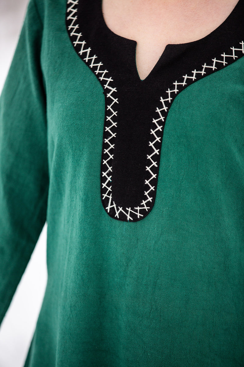 Vestido vikingo Lagertha, verde