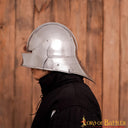 German sallet with neck protector, 2 mm (battle-ready)