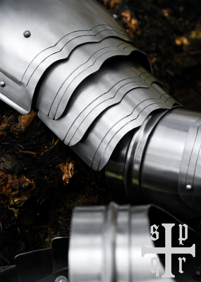 Gotiske vambraces, armpanser, 1,6 mm