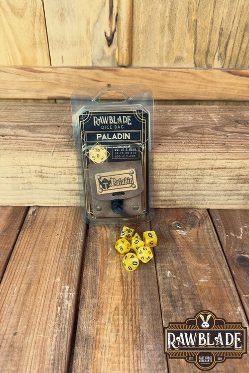 Tärningspåse med tärningsset paladin