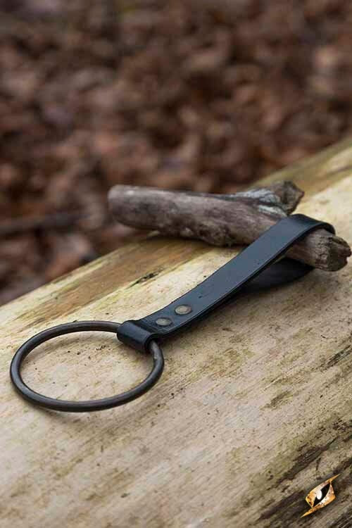 LARP ringholder til bælte, sort