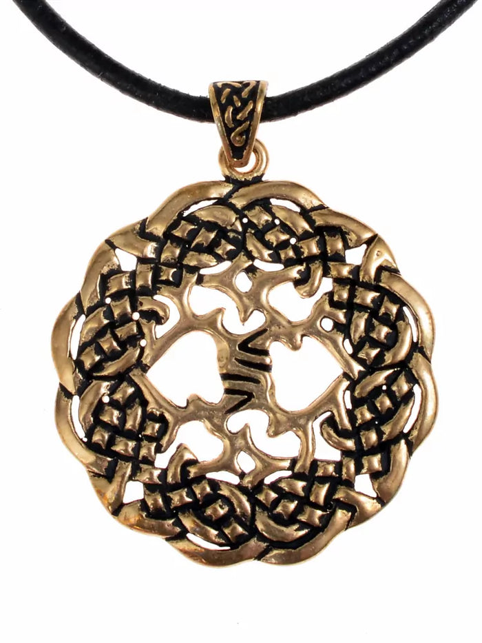Amulet Keltische levensboom, brons